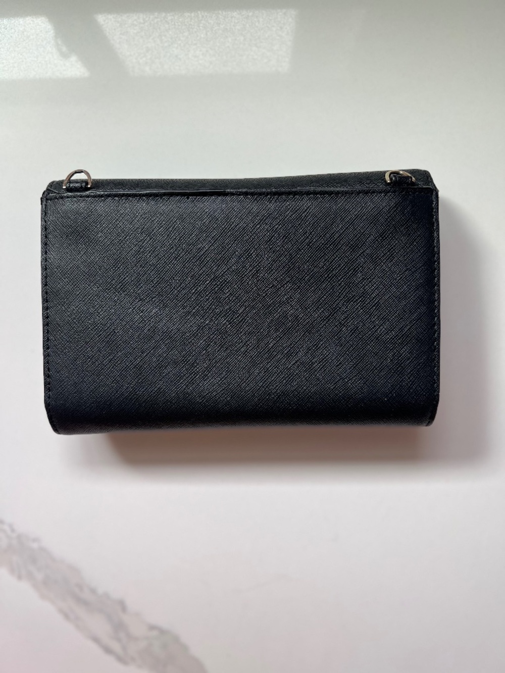 Kate Spade Laurel Way Winni Black Saffiano Leather Crossbody Clutch Wallet - Picture 3 of 10